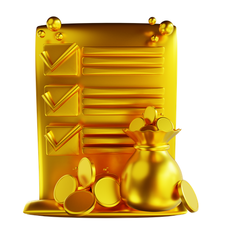 Financial Report  3D Icon