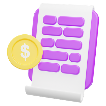 Financial Report  3D Icon