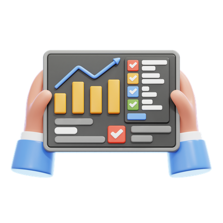 Financial Report  3D Icon