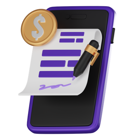 Financial Report  3D Icon