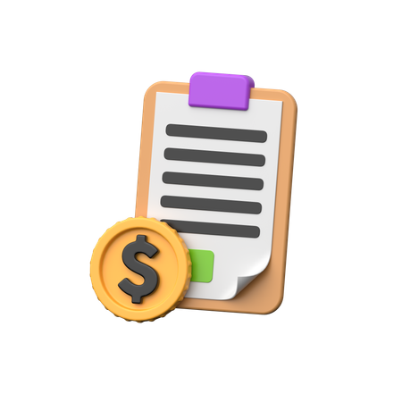 Financial Report  3D Icon