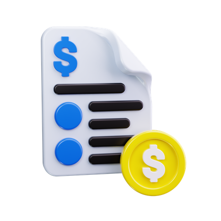 Financial Report  3D Icon