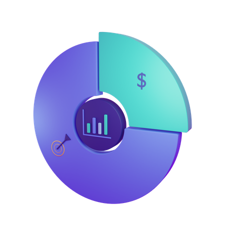 Financial Report  3D Illustration