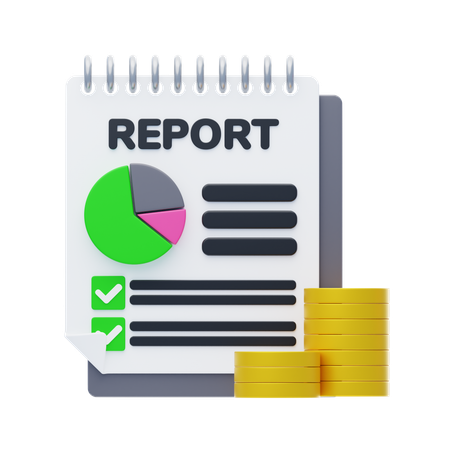 Financial Reporting  3D Icon