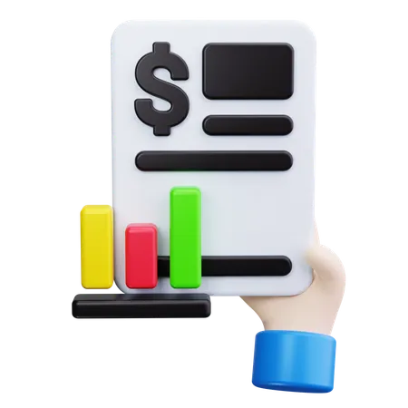 Financial Reporting  3D Icon