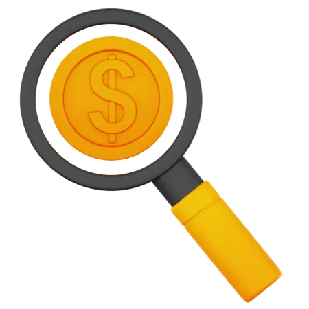Financial Research  3D Icon