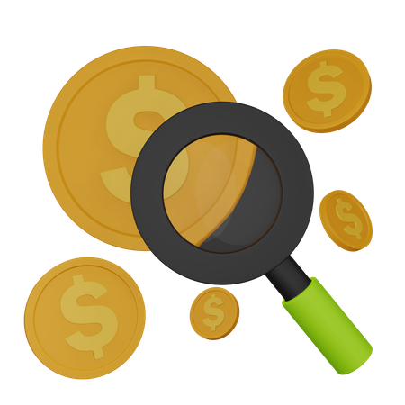 Financial Research  3D Icon