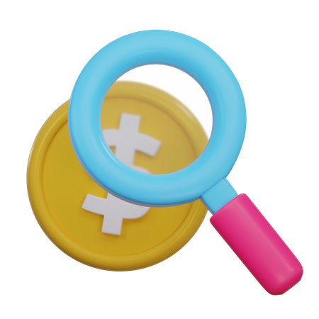 Financial Research  3D Icon