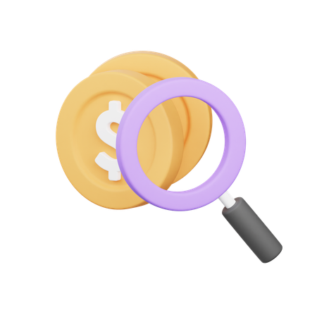 Financial Research  3D Icon