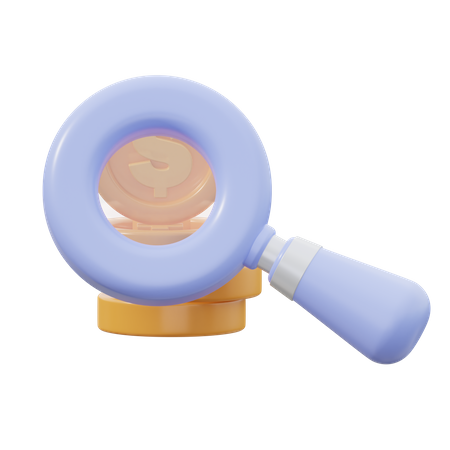 Financial Research  3D Icon