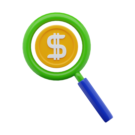 Financial Research  3D Icon