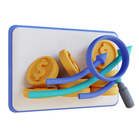 Financial Research  3D Illustration