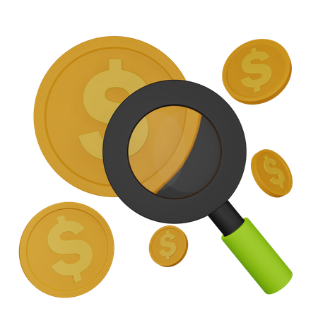 Financial Research 3D Icon