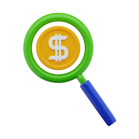 Financial Research 3D Icon