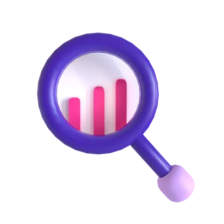 3 D Financial Research Icon For Internet Marketing Design 3D Icon