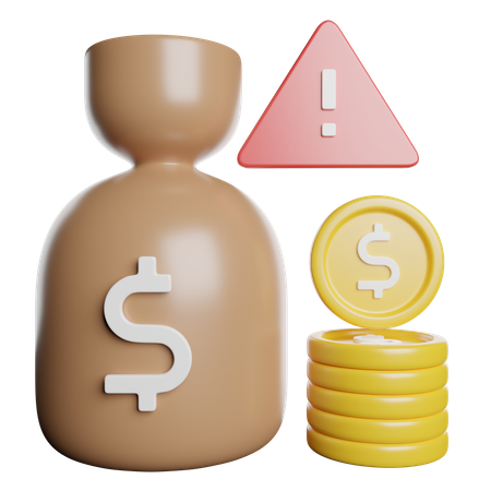 Financial Risk  3D Icon