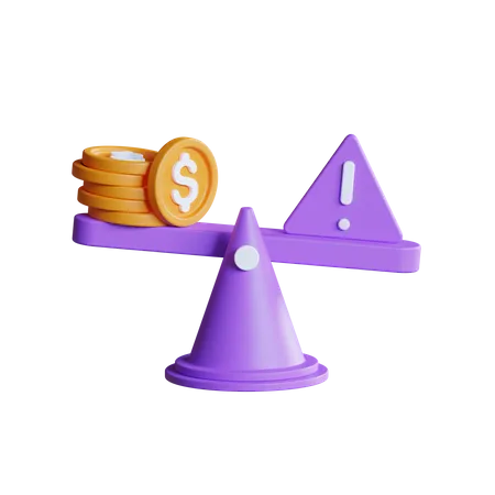 Financial Risk  3D Icon