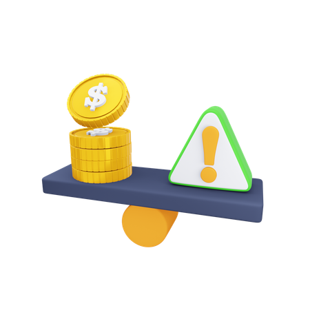 Financial Risk  3D Icon