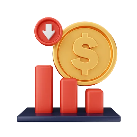 Financial Risk  3D Icon