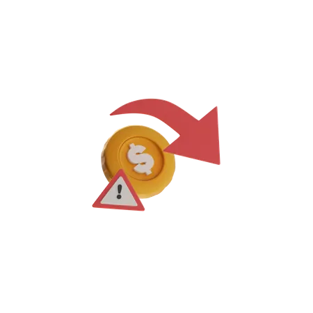 Financial Risk  3D Icon