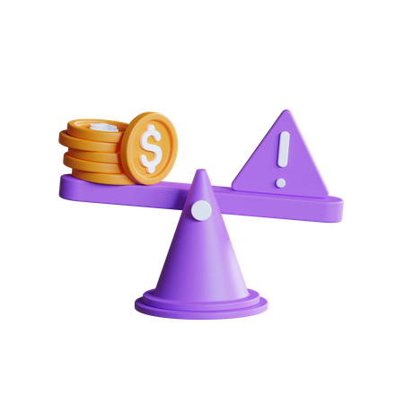 Financial Risk  3D Icon