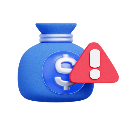 Financial Risk Warning  3D Icon