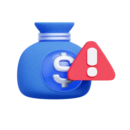 Financial Risk Warning  3D Icon