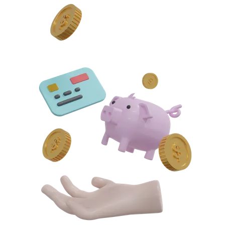 Financial Savings  3D Icon