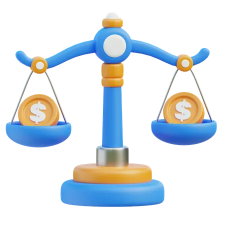 Financial Scale 3D Icon