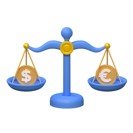 Financial Scale  3D Icon