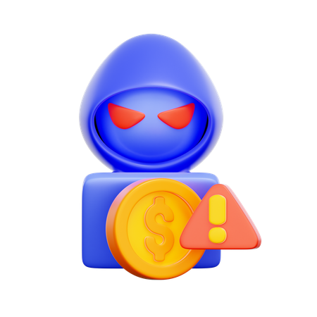 Financial Scam Alert  3D Icon