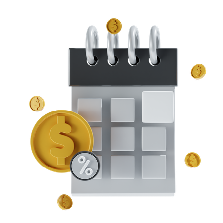 Financial Schedule  3D Icon