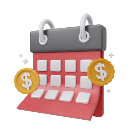 Financial Schedule  3D Icon