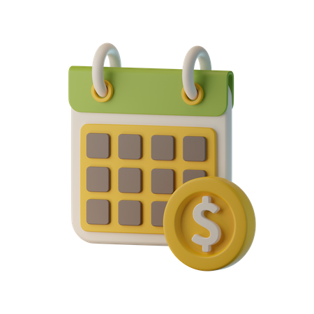 Financial Schedule  3D Icon