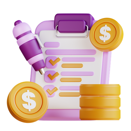 Financial Schedule  3D Icon