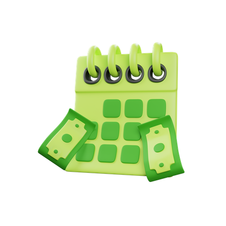 Financial schedule  3D Icon