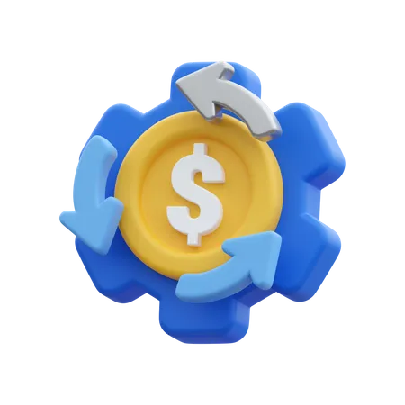 Financial Setting  3D Icon