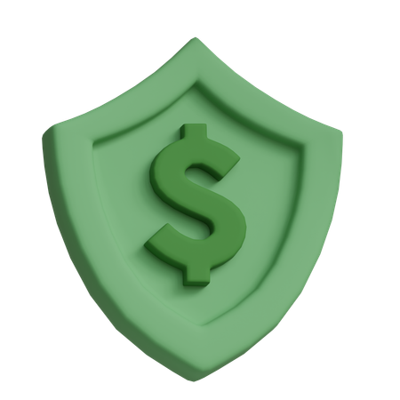 Financial Shield  3D Icon