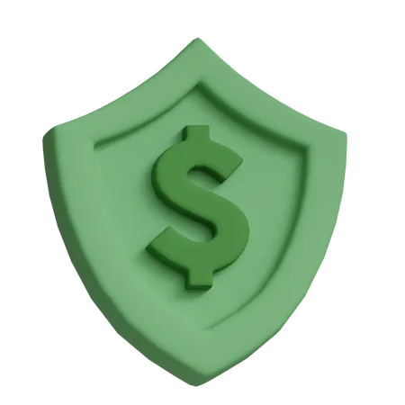Financial Shield  3D Icon