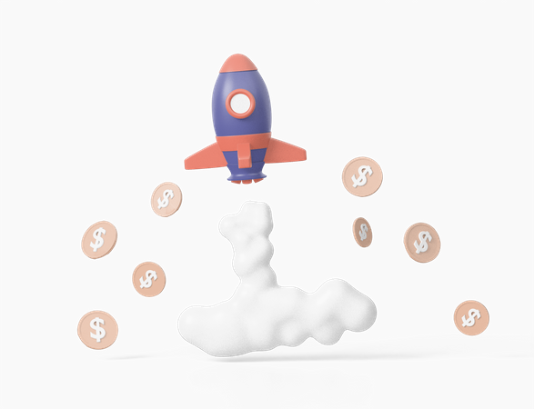 Financial Startup  3D Icon