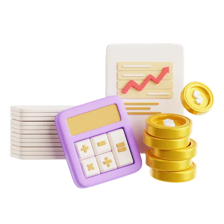 Financial Statement  3D Icon