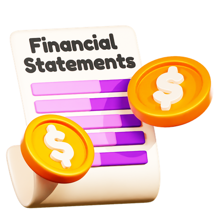 Financial Statements  3D Icon