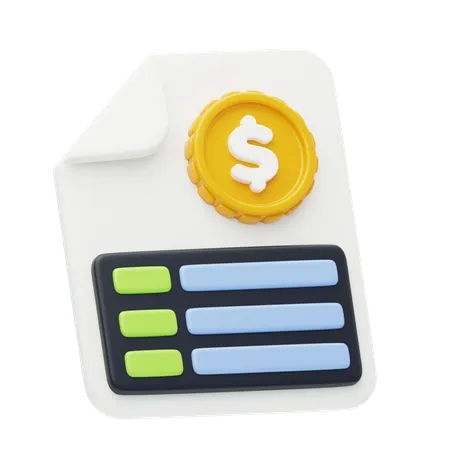 Financial Statements  3D Icon