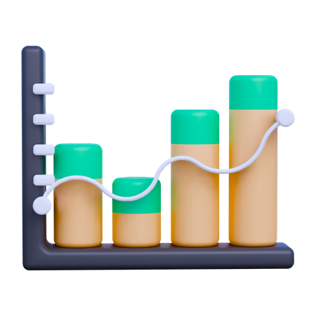 Financial Statistic  3D Icon