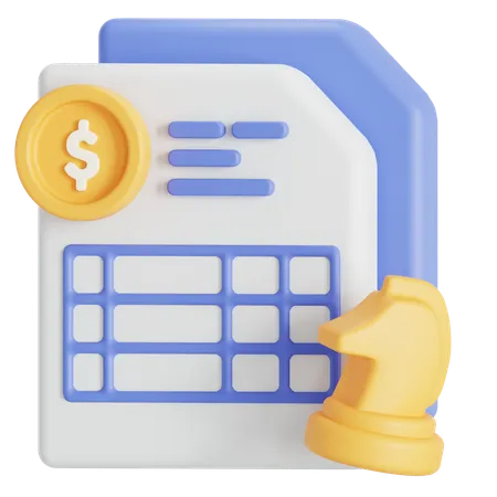 Financial Strategy And Management 3D Icon