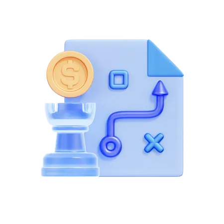 Financial Strategy  3D Icon
