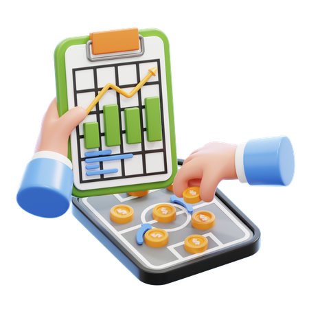 Financial Strategy  3D Icon