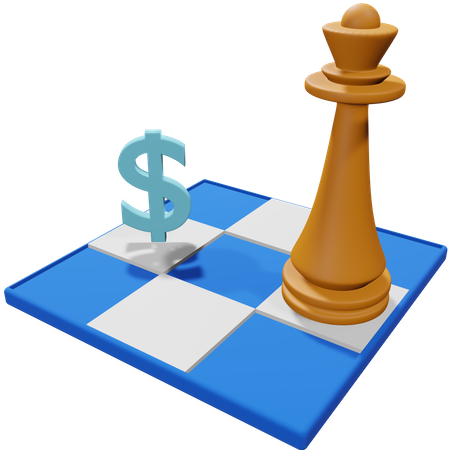Financial Strategy 3D Illustration