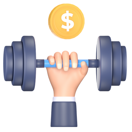 Financial Strong  3D Icon