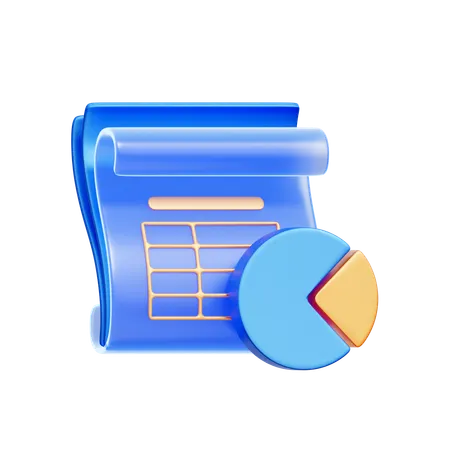 Financial Summary  3D Icon